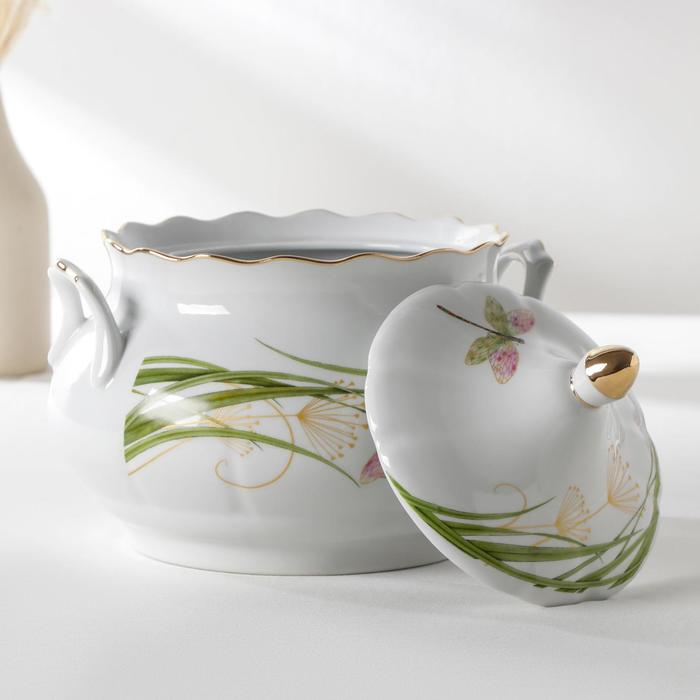 Сервиз столовый фарфоровый «Стрекоза», 37 предметов, 2 вида тарелок Сервиз столовый фарфоровый «Стрекоза», 37 предметов, 2 вида тарелок