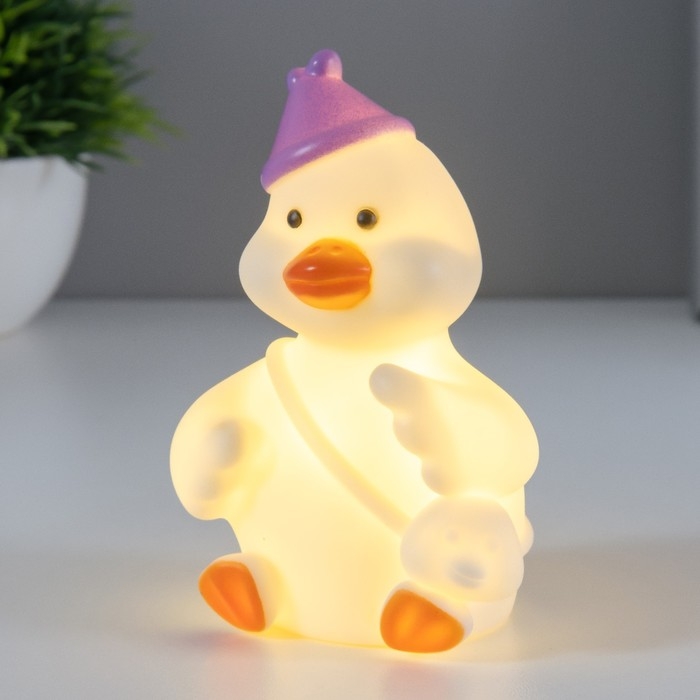 Ночник Ночник "Утя" LED 1Вт 3х LR44 белый 8х4,4х12см RISALUX