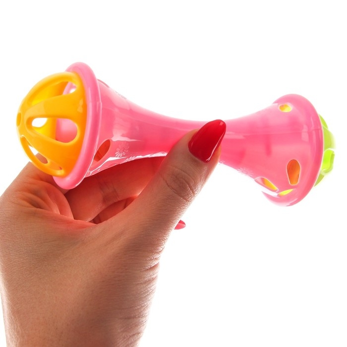 Погремушка «Гантелька», цвет МИКС, Крошка Я Погремушка «Гантелька», цвет МИКС, Крошка Я