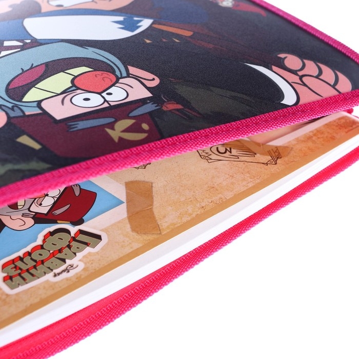 Папка пластиковая А4, на молнии, Гравити Фолз Папка пластиковая А4, на молнии, Гравити Фолз