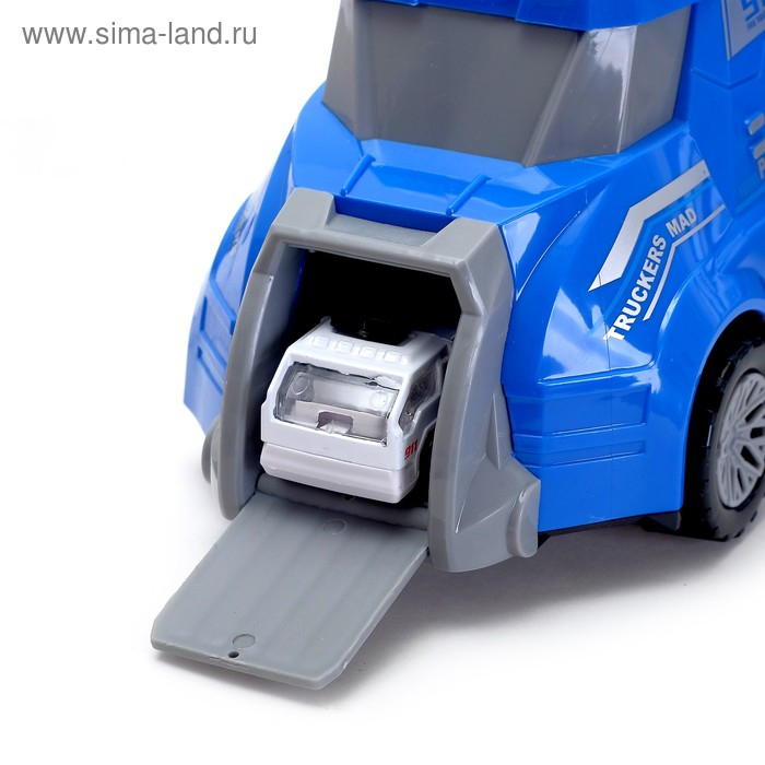 Грузовик инерционный &laquo;Полицейский автовоз&raquo; с 3 машинами