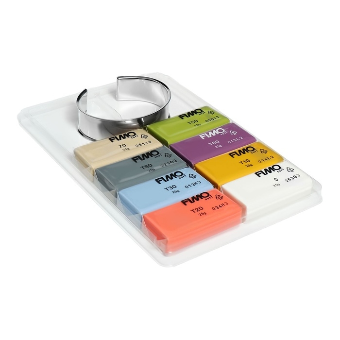 Набор пластика-полимерная глина запекаемая FIMO soft 8 х 25г Набор пластика-полимерная глина запекаемая FIMO soft 8 х 25г "трендовые цвета"