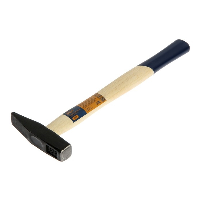Молоток слесарный ТУНДРА, квадратный боек, деревянная рукоятка, 200 г Молоток слесарный ТУНДРА, квадратный боек, деревянная рукоятка, 200 г