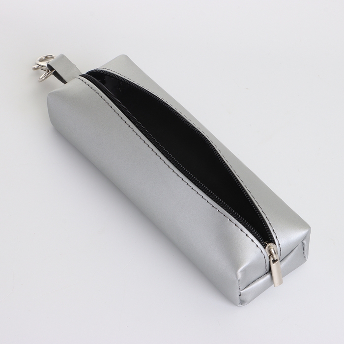 Ключница на молнии, длина 16 см, кольцо, карабин, цвет серебряный Ключница на молнии, длина 16 см, кольцо, карабин, цвет серебряный