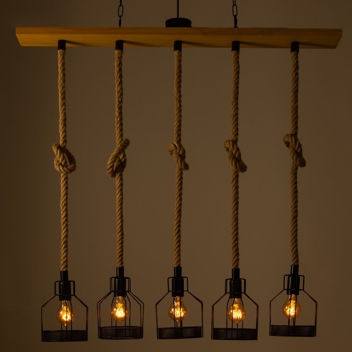 Светильник Светильник "Рольф" 5хЕ27 60Вт черный 101х30х20см BayerLux