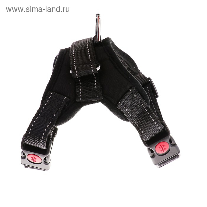 Шлейка К7 мягкая светоотражающая, размер L, ОГ 64-86 см, вес 18-27,5 кг, чёрная Шлейка К7 мягкая светоотражающая, размер L, ОГ 64-86 см, вес 18-27,5 кг, чёрная