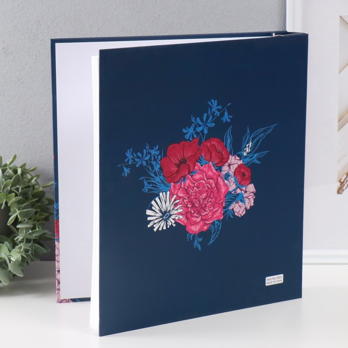 Фотоальбом на 500 фото 10х15 см "Нарисованные цветы" в коробке МИКС 33,5х30х6 см