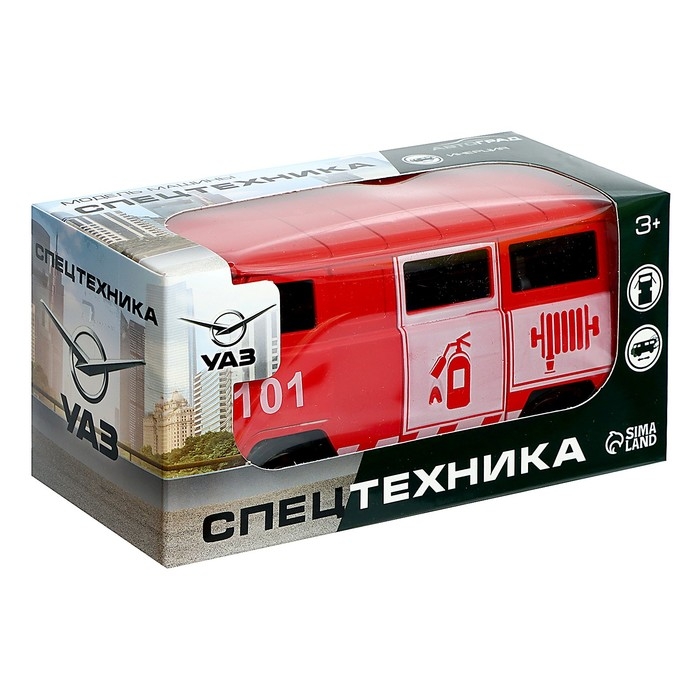 Машина инерционная «УАЗ-3962. Пожарная служба» Машина инерционная «УАЗ-3962. Пожарная служба»