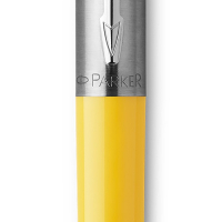 Ручка шариковая Parker Jotter Color М, корпус пластиковый, жёлтый, синие чернила, блистер