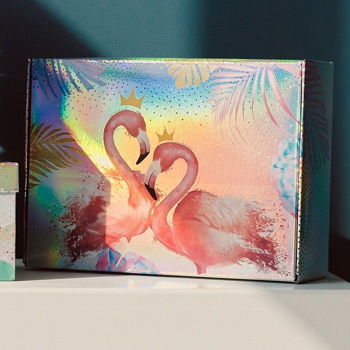 Коробка подарочная складная, упаковка, «Тропики», 30,5 х 22 х 9,5 см Коробка подарочная складная, упаковка, «Тропики», 30,5 х 22 х 9,5 см