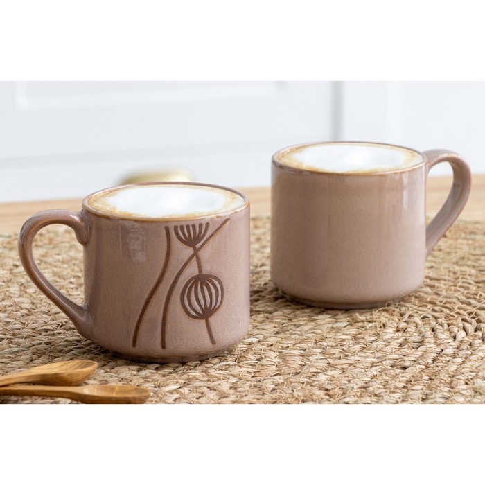 Кружка керамическая &laquo;Абстракция&raquo;, 320 мл, цвет бронзовый