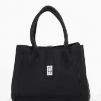 Сумка женская тоут TEXTURA на молнии, 31&times;11&times;21 см, чёрная