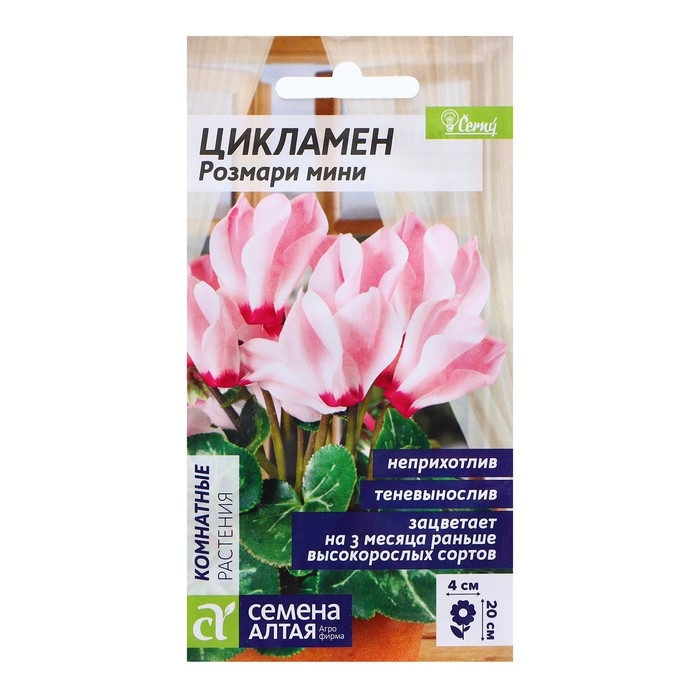 Семена Цикламен  Семена Цикламен "Розмари мини", ц/п,  3 шт.