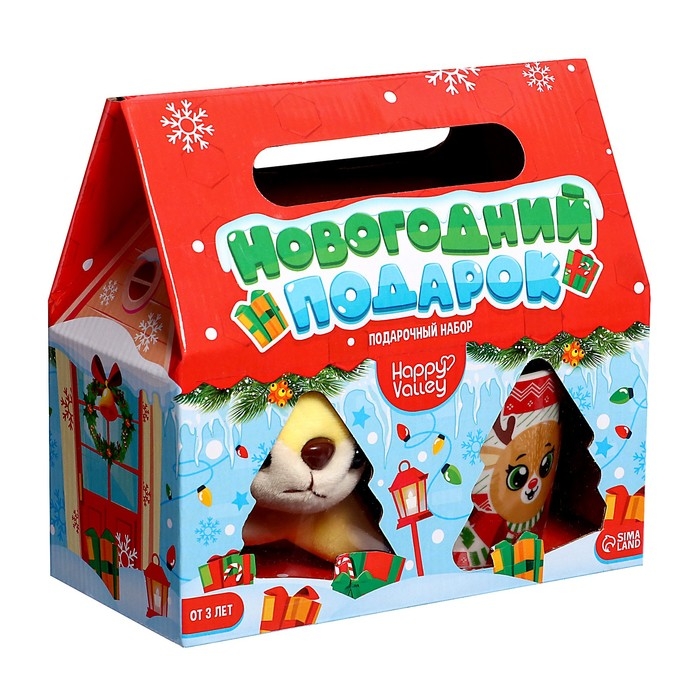 Подарочный набор кружка с игрушкой «Новогодний подарок», МИКС Подарочный набор кружка с игрушкой «Новогодний подарок», МИКС