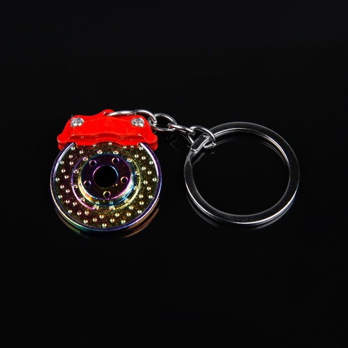 Брелок для ключей Cartage, тормозной диск, металл, перламутровый Брелок для ключей Cartage, тормозной диск, металл, перламутровый