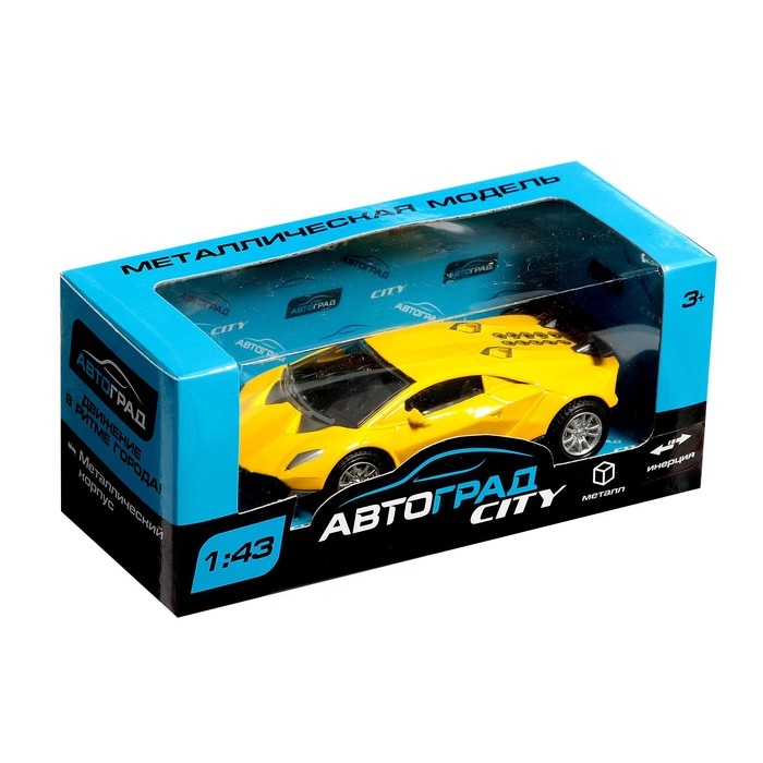 Машина металлическая «Гонка», инерция, 1:43, цвет МИКС Машина металлическая «Гонка», инерция, 1:43, цвет МИКС