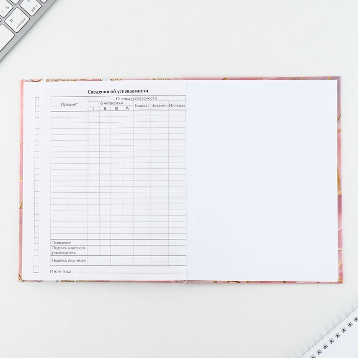 Дневник школьный 1-11 класс универсальный &laquo;1 сентября:Мрамор&raquo;, твердая обложка 7БЦ, глянцевая ламинация, 40 листов