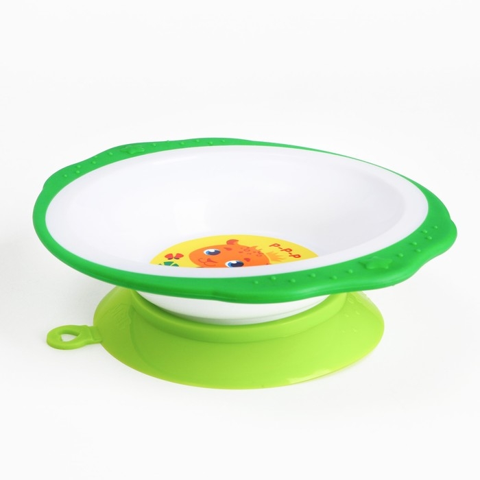 Набор детской посуды «Леопард», тарелка на присоске 250мл, вилка, ложка Набор детской посуды «Леопард», тарелка на присоске 250мл, вилка, ложка
