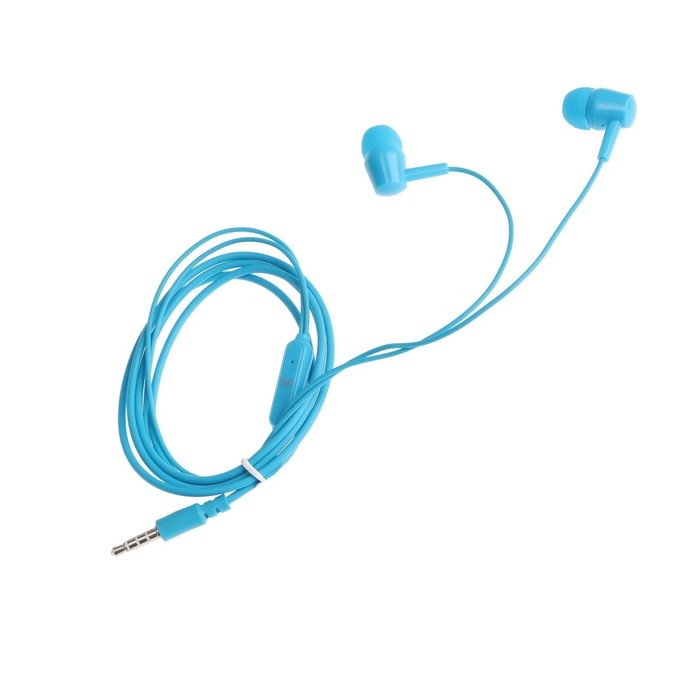 Наушники Exployd EX-HP-1369, вакуумные, микрофон, 102 дБ, 32 Ом, 3.5 мм, 1.2 м, голубые Наушники Exployd EX-HP-1369, вакуумные, микрофон, 102 дБ, 32 Ом, 3.5 мм, 1.2 м, голубые