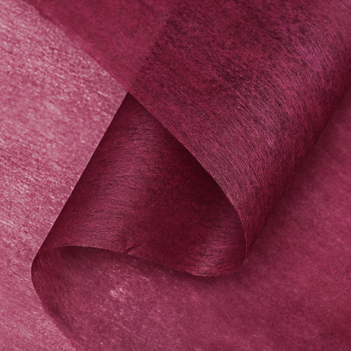 Фетр для декора и флористики, однотонный, бургундский, красный, рулон 1шт., 50 см x 15 м