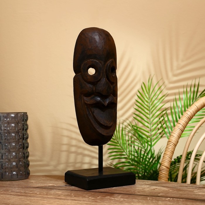 Маска Маска "Пэнни" на подставке, албезия 42 см