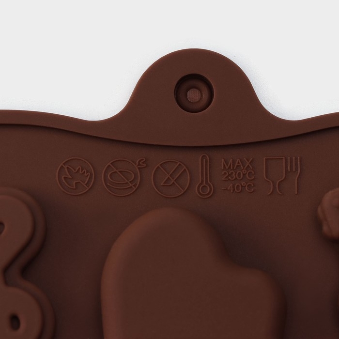 Форма для кондитерских украшений Доляна «Музыкальные инструменты», силикон, 21,5×10,5 см, 14 ячеек, цвет МИКС Форма для кондитерских украшений Доляна «Музыкальные инструменты», силикон, 21,5×10,5 см, 14 ячеек, цвет МИКС