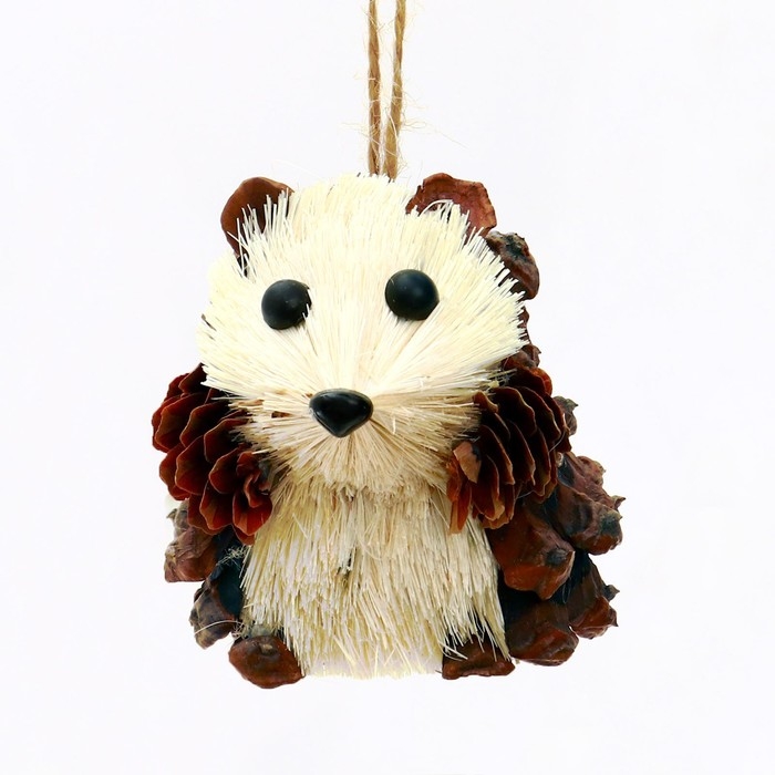 Декоративная подвеска «Ёжик из природных материалов», 6×7×9 см Декоративная подвеска «Ёжик из природных материалов», 6×7×9 см