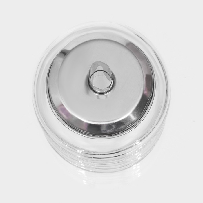 Сахарница стеклянная с дозатором Доляна «Волны», 280 мл, 7×13,5 см Сахарница стеклянная с дозатором Доляна «Волны», 280 мл, 7×13,5 см