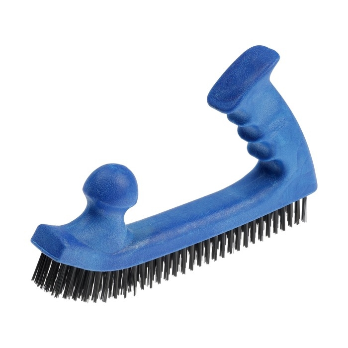 Щетка металлическая двуручная ТУНДРА, пластиковая рукоятка, 5-рядная, стальная щетина Щетка металлическая двуручная ТУНДРА, пластиковая рукоятка, 5-рядная, стальная щетина