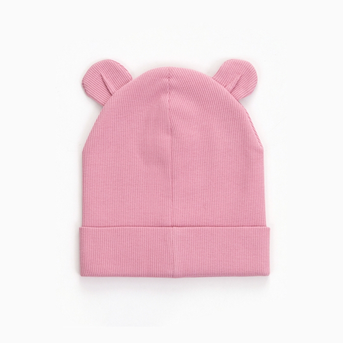 Шапка для девочки, цвет светло-розовый, размер 40-42 Шапка для девочки, цвет светло-розовый, размер 40-42