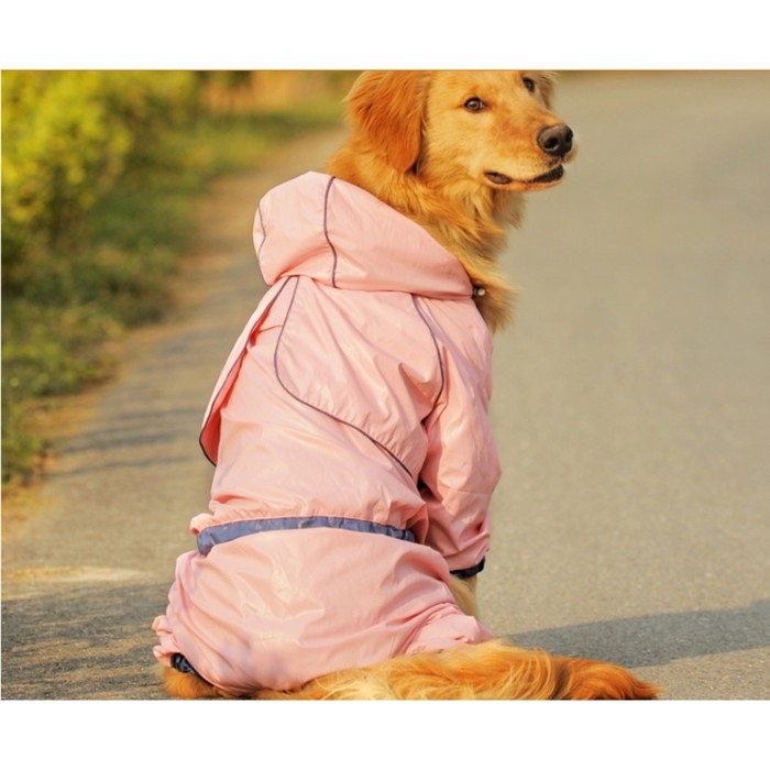 Комбинезон для собак, дюспо, размер L, розовый Комбинезон для собак, дюспо, размер L, розовый