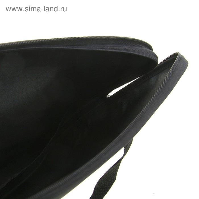 Папка для чертежей и рисунков А3, 475 х 345 х 45 мм, с ручками, текстильная, Стандарт ПМД 3-01, чёрная