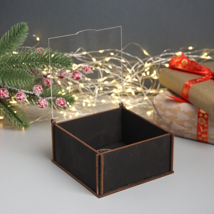 Новогодняя шкатулка "Кобра 2025" 6х12х12 см