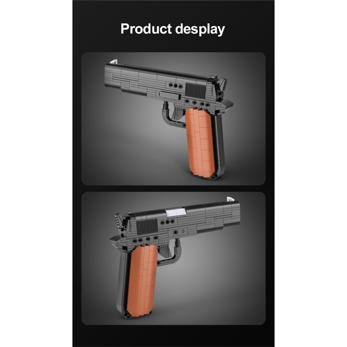 Конструктор Оружие Техно «Пистолет», 332 детали, 6 пуль, стреляет Конструктор Оружие Техно «Пистолет», 332 детали, 6 пуль, стреляет