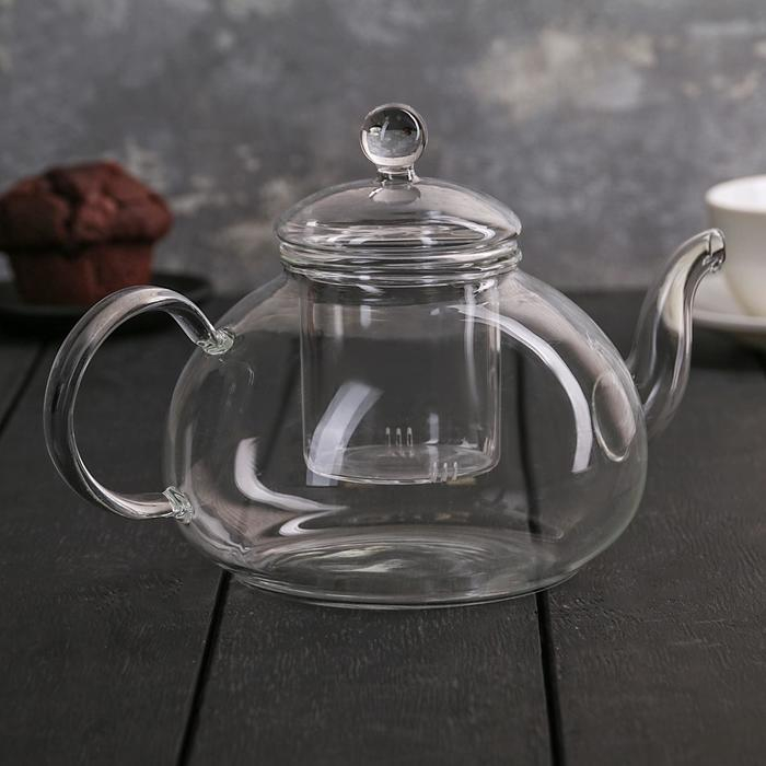 Чайник заварочный со стеклянным ситом, 1 л Чайник заварочный со стеклянным ситом, 1 л