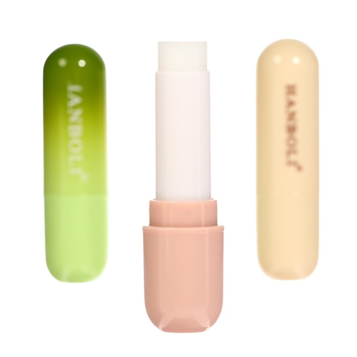 Набор бальзамов для губ: виноград, клубника, авокадо Набор бальзамов для губ: виноград, клубника, авокадо