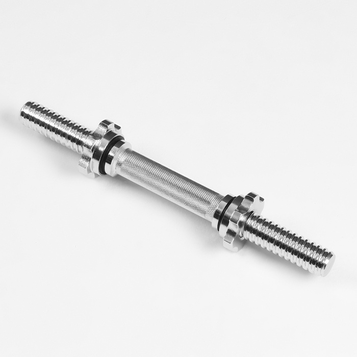 Гриф гантельный, металлический, хромированный d=28 мм, 40 см Гриф гантельный, металлический, хромированный d=28 мм, 40 см