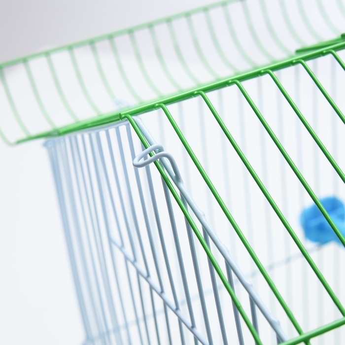 Клетка для птиц укомплектованная Bd-1/1d, 30 х 23 х 39 см, зелёная Клетка для птиц укомплектованная Bd-1/1d, 30 х 23 х 39 см, зелёная