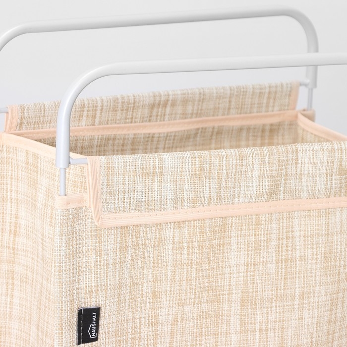 Корзина для белья, 40,5×31×75 см, цвет бежевый Корзина для белья, 40,5×31×75 см, цвет бежевый