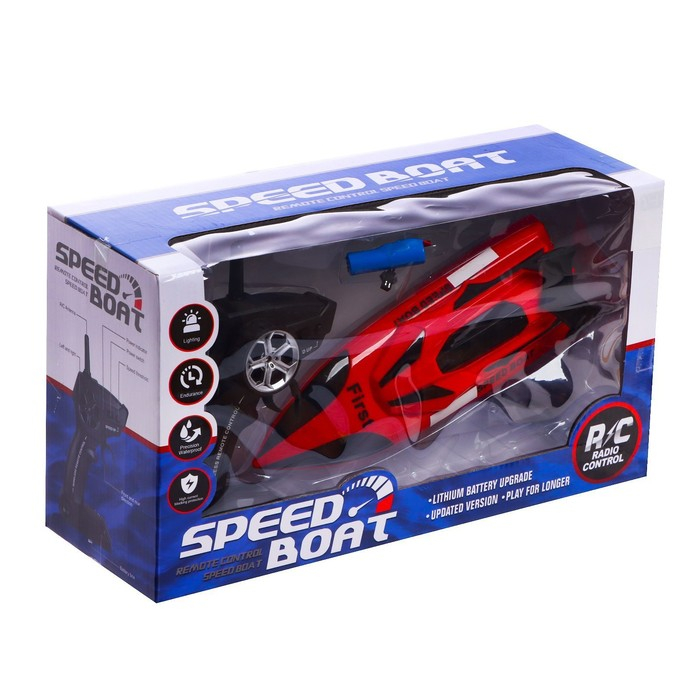 Катер радиоуправляемый Speed Boat, работает от аккумулятора, МИКС Катер радиоуправляемый Speed Boat, работает от аккумулятора, МИКС