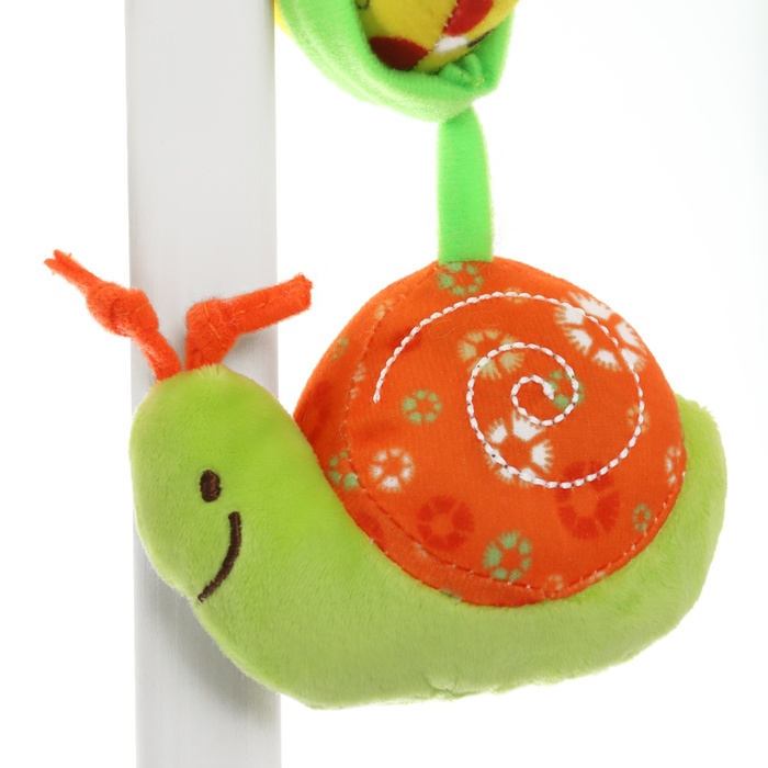 Растяжка - спираль с игрушками дуга на коляску / кроватку для малышей 0+ «Жирафик», Крошка Я Растяжка - спираль с игрушками дуга на коляску / кроватку для малышей 0+ «Жирафик», Крошка Я