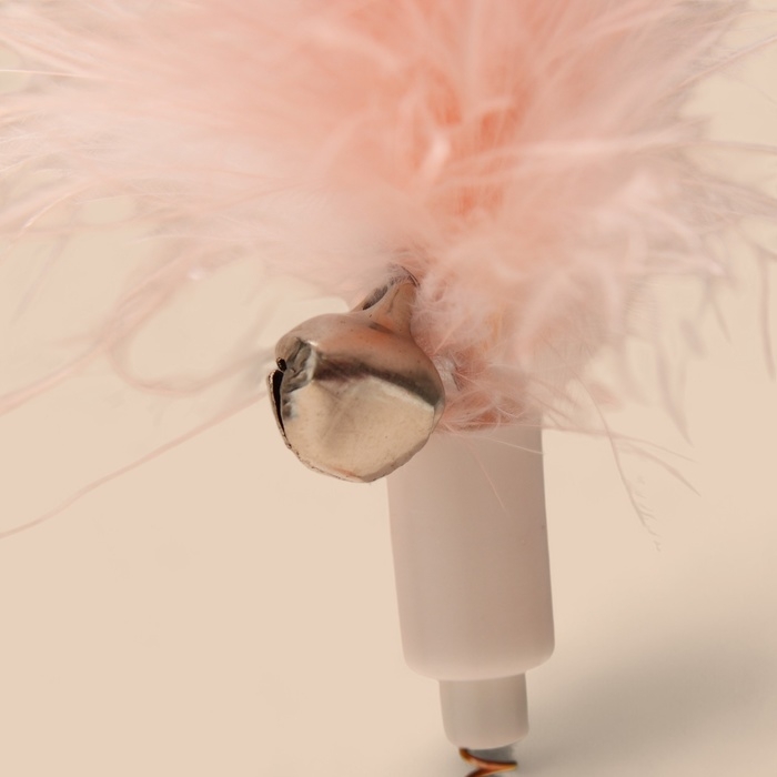 Игрушка-неваляшка  Игрушка-неваляшка "Перьевой взрыв" для кошек, 20 см, голубая