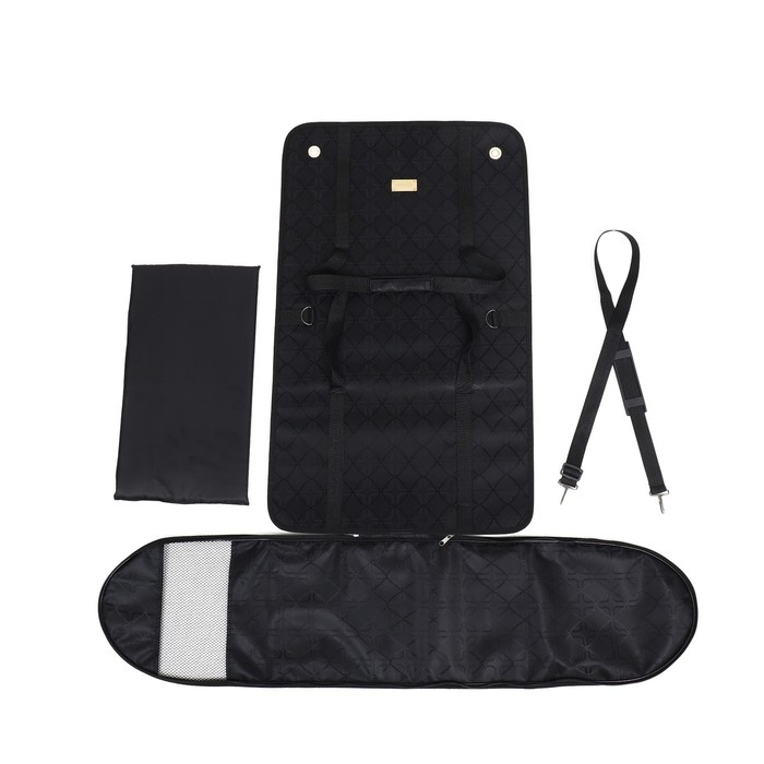 Сумка - переноска для животных Сумка - переноска для животных "Люкс", ПВХ, жаккард, 49 х 30 х 35 см, чёрная