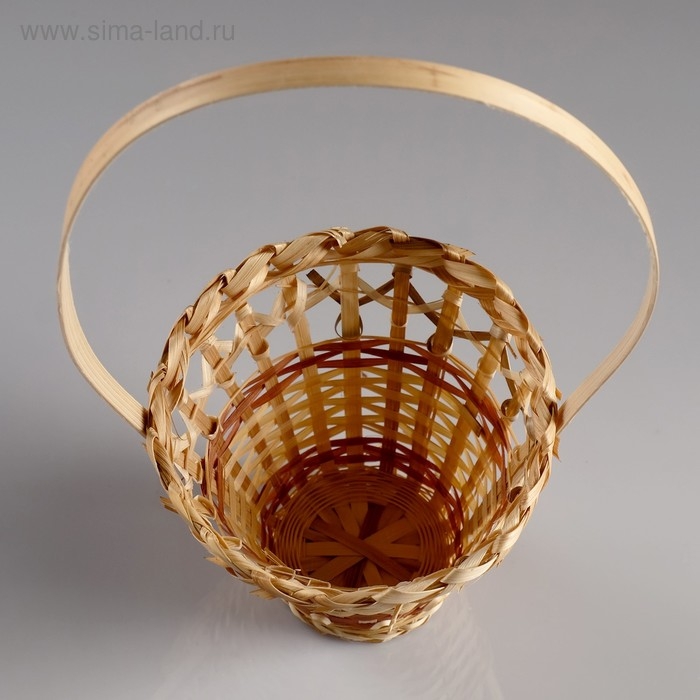 Корзина «Стакан», 14×16 см, бамбук Корзина «Стакан», 14×16 см, бамбук