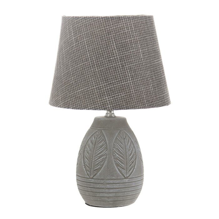 Настольная лампа Настольная лампа "Элнес" Е14 40Вт бело-серый 19х19х32 см RISALUX