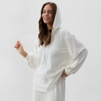 Костюм женский (толстовка и брюки) KAFTAN Plushy р. 52-54, белый