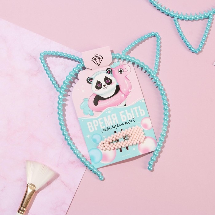 Ободок и заколка для волос «Время быть милашкой» Ободок и заколка для волос «Время быть милашкой»