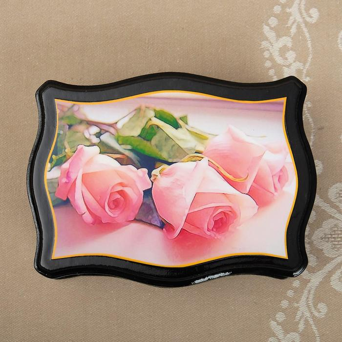 Шкатулка «Цветы», 12×16 см, лаковая миниатюра микс Шкатулка «Цветы», 12×16 см, лаковая миниатюра микс