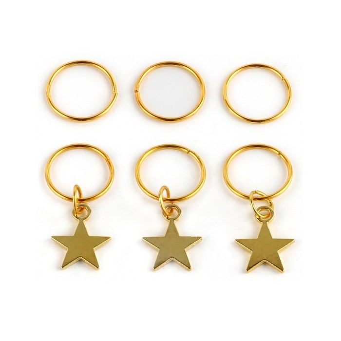 Пирсинг для волос новогодний «Для сказочного образа» на Новый год, 6 шт Пирсинг для волос новогодний «Для сказочного образа» на Новый год, 6 шт