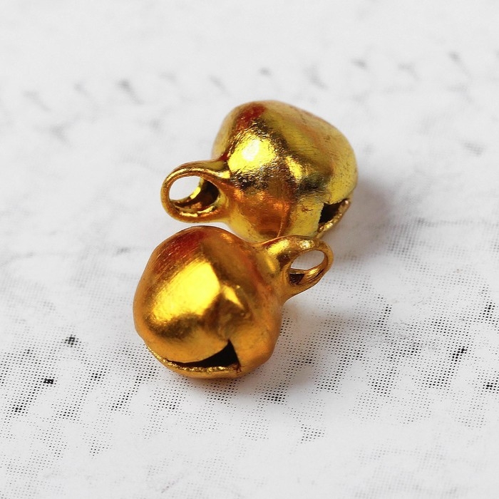 Бубенчики для рукоделия, набор 100 шт., размер 1 шт. — 0,6 см, цвет золотистый Бубенчики для рукоделия, набор 100 шт., размер 1 шт. — 0,6 см, цвет золотистый